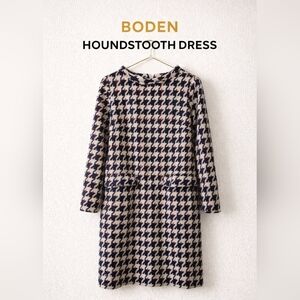 👗 Boden Houndstooth Dress